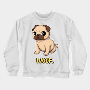 Chibi Kawaii Pug Dog Crewneck Sweatshirt